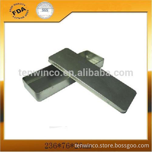 Small Rectangle Silver Tin Boxes Wholesale